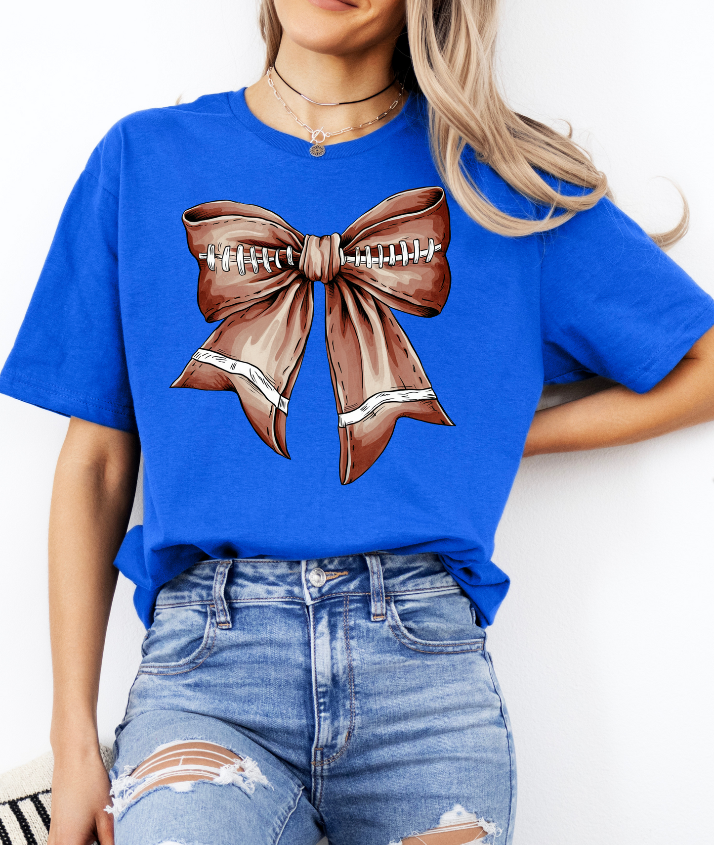 Football Bow Tee