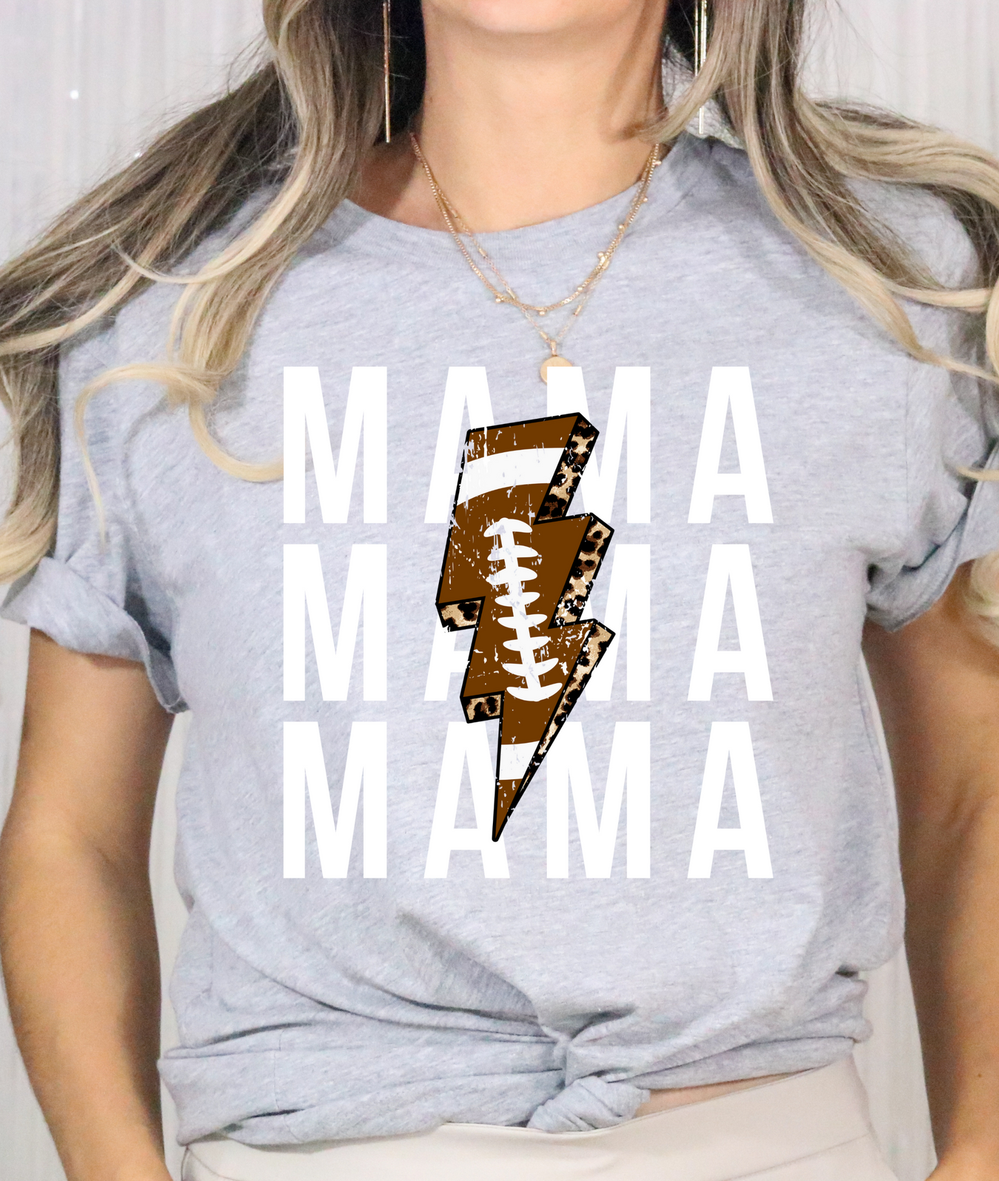 Mama Football Lightning Tee