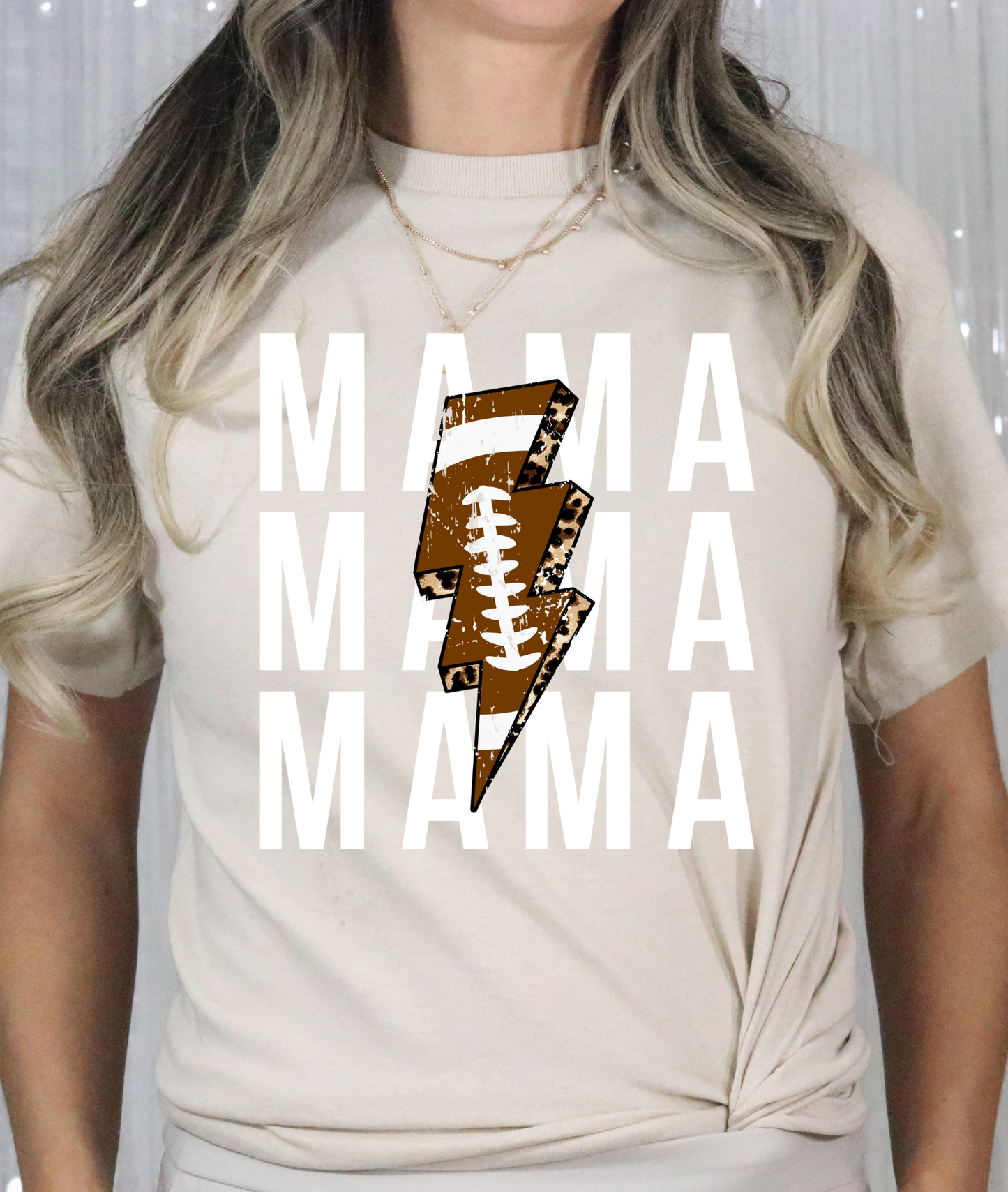 Mama Football Lightning Tee