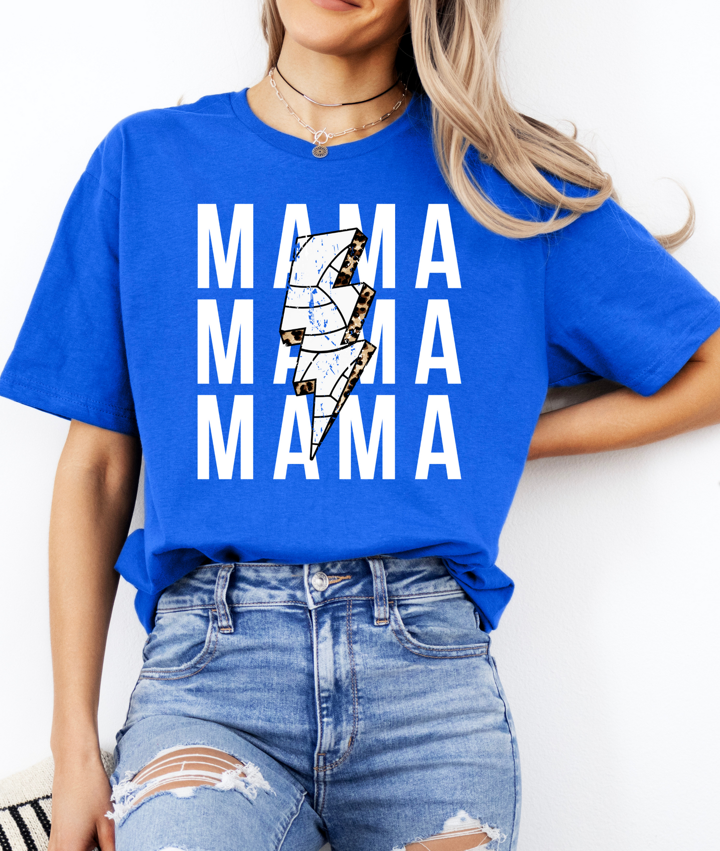 Mama Volleyball Lightning Tee